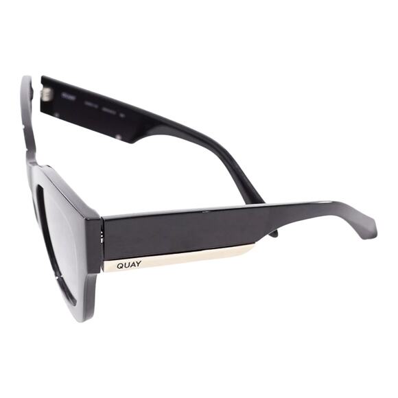 NEW Quay Australia By The Way Women\'s SUNGLASSES Black Gold Oversized Square main image 11